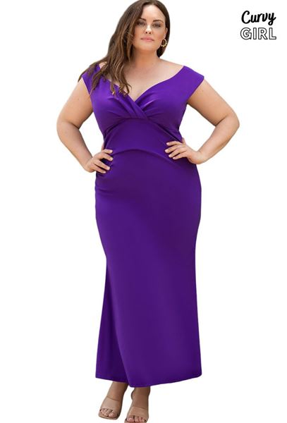 Immagine di PLUS SIZE FIT AND FLARE MAXI DRESS